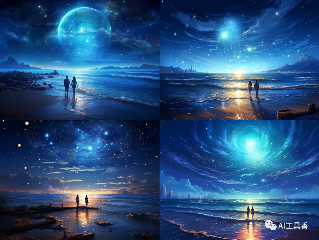 海边星空